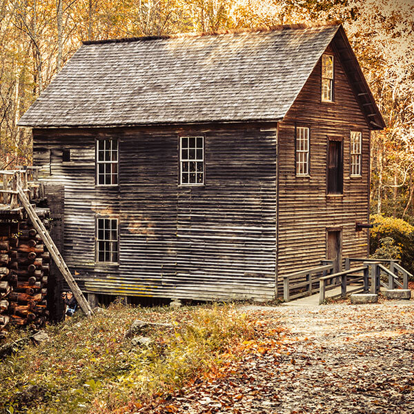 Historic Mingus Mill in Great Smoky Mountains National Park