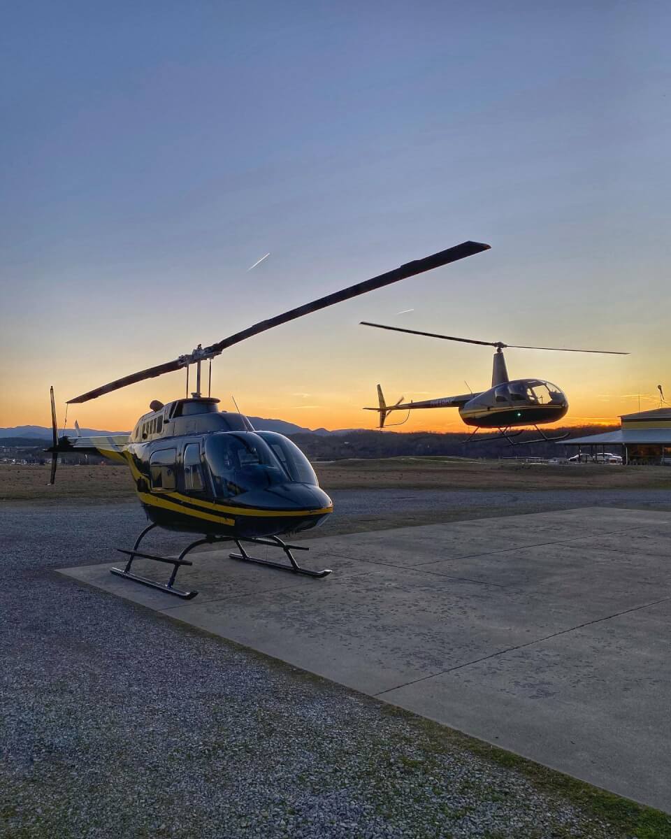 helicopter tours in the Smoky Mountains